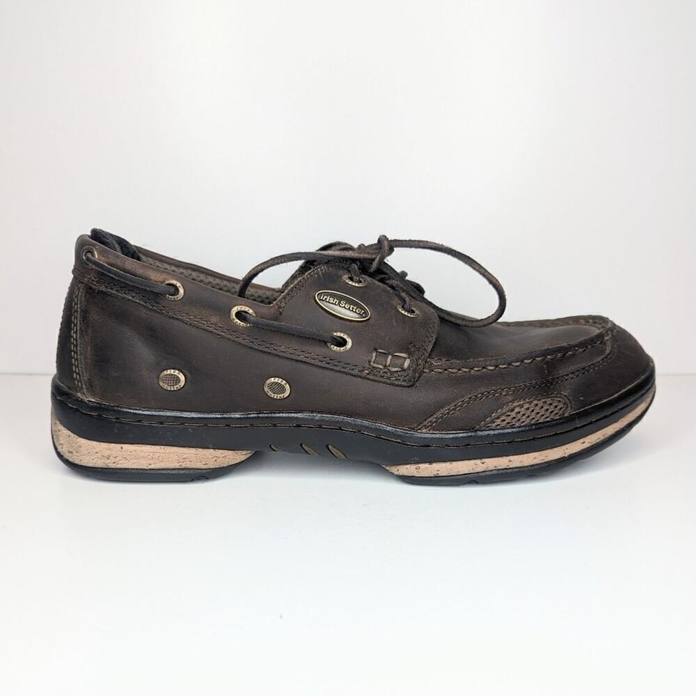 Irish Setter Red Wing Brown leather shoes deck boat oxford lace up size 11.5